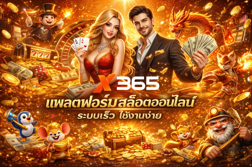X365 แพลตฟอร์มสล็อตออนไลน์ ระบบเร็ว ใช้งานง่าย